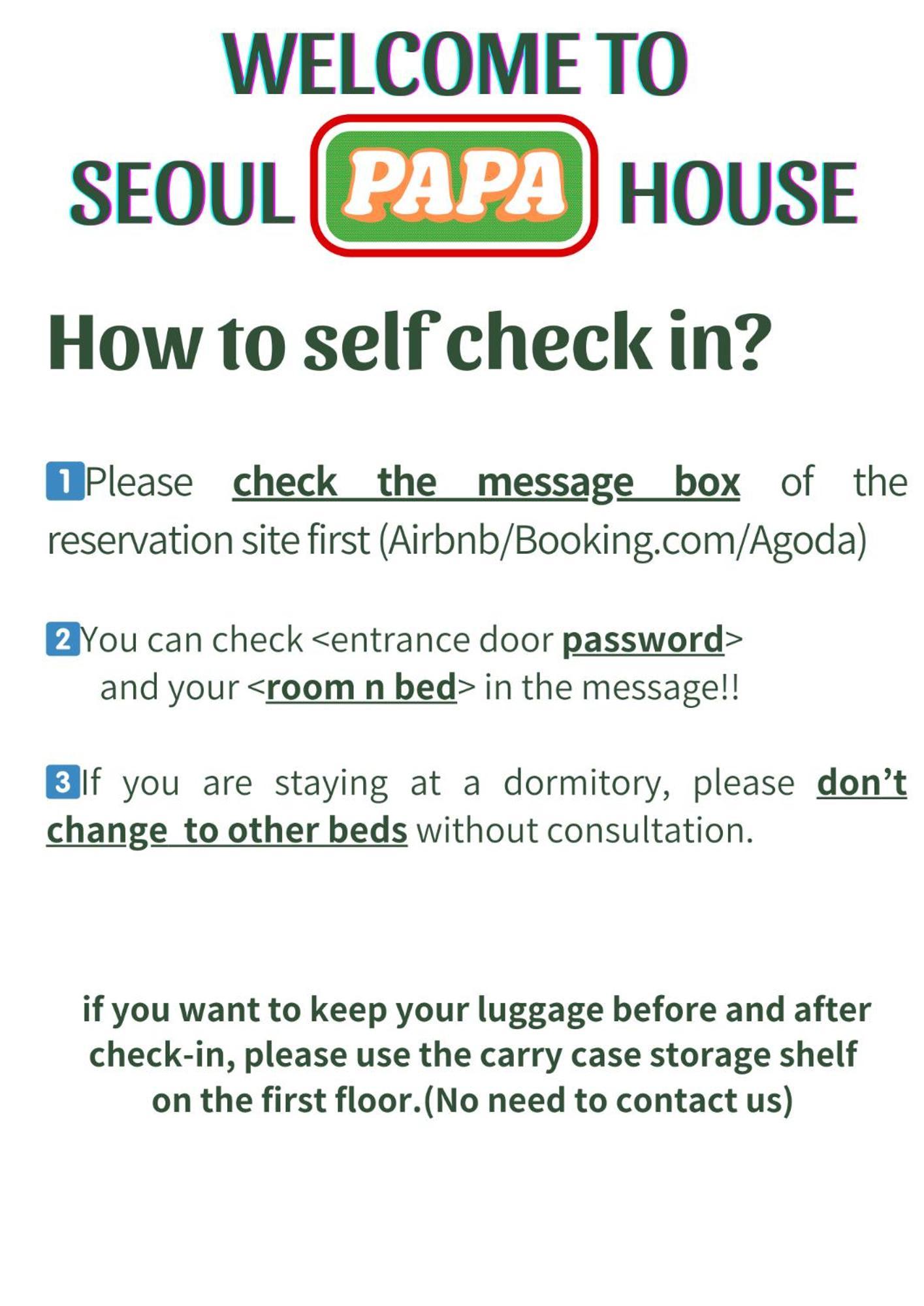 Seoul Papa Guesthouse Bagian luar foto